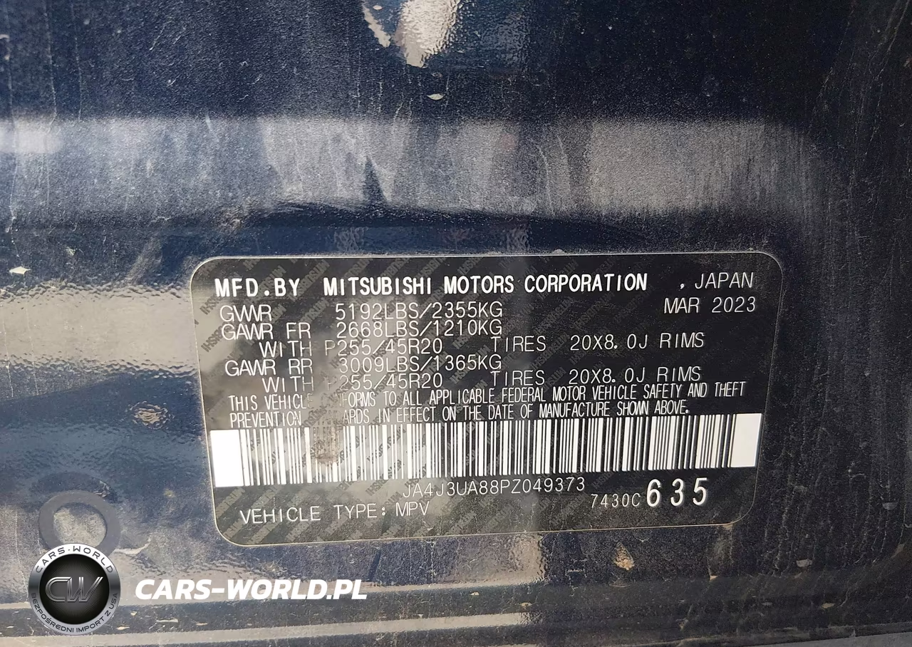 2023 Mitsubishi Outlander Se 2.5 2Wd VIN:JA4J3UA88PZ049373 - 9
