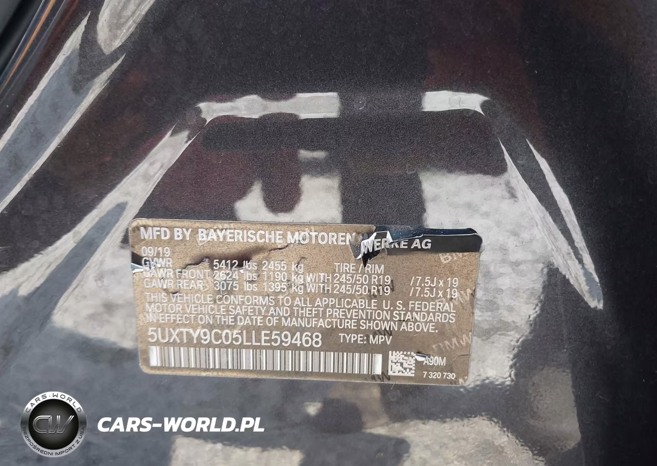 2020 BMW X3 M40I VIN:5UXTY9C05LLE59468 - 9