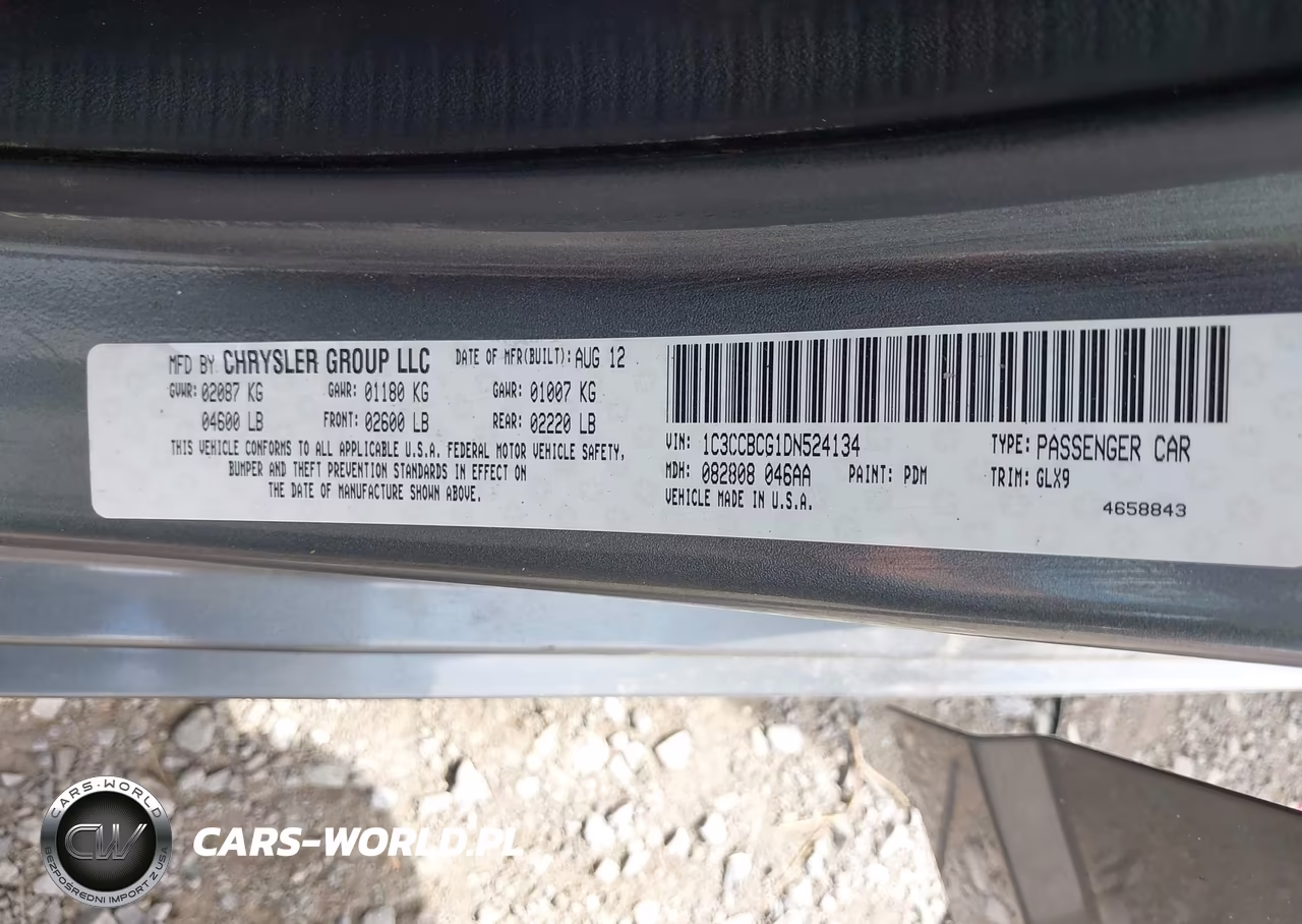 2013 Chrysler 200 Limited VIN:1C3CCBCG1DN524134 - 9