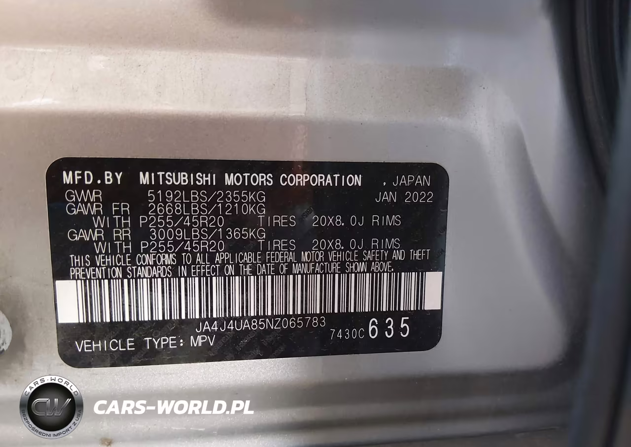 2022 Mitsubishi Outlander Black Edition S-Awc-Se 2.5 S-Awc-Se Launch Edition S-Awc VIN:JA4J4UA85NZ065783 - 9