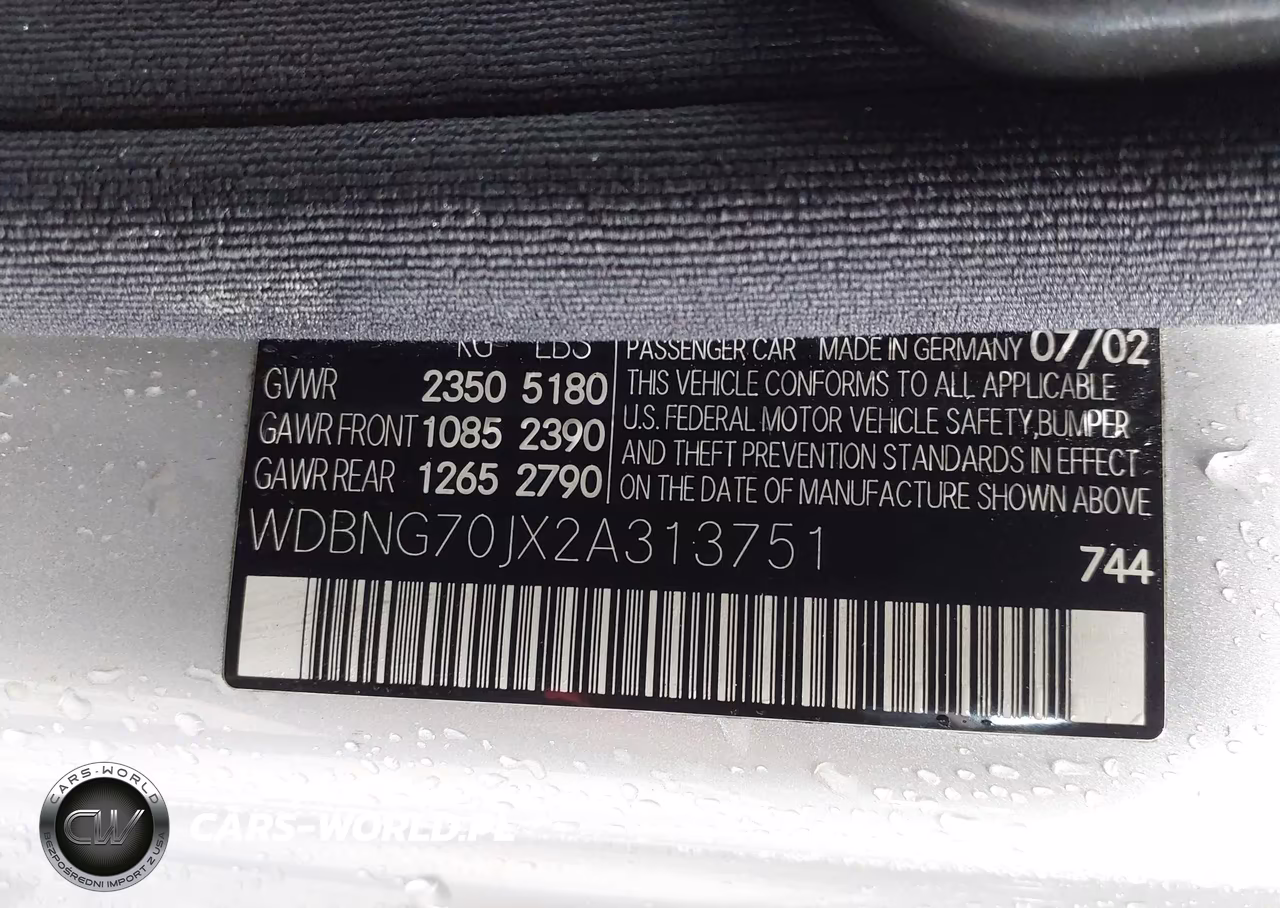 2002 Mercedes-Benz S 430 VIN:WDBNG70JX2A313751 - 9