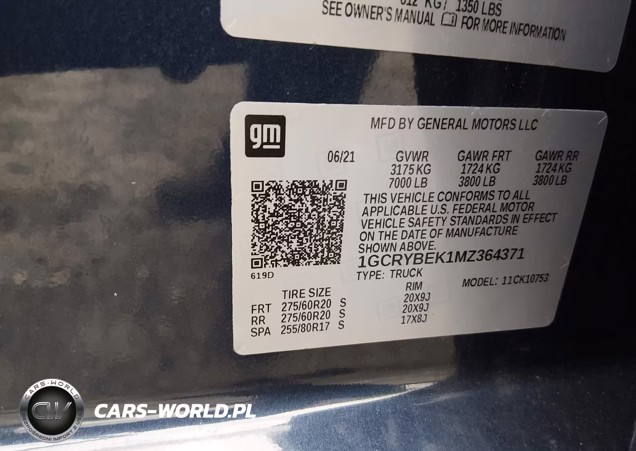 2021 Chevrolet Silverado 1500 4Wd Standard Bed Custom VIN:1GCRYBEK1MZ364371 - 9