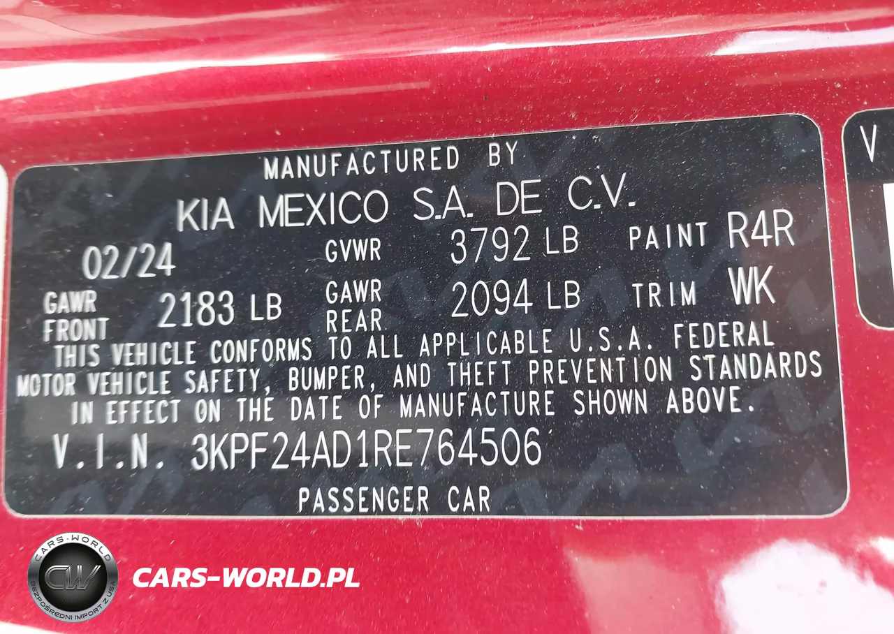 2024 Kia Forte Lxs VIN:3KPF24AD1RE764506 - 9