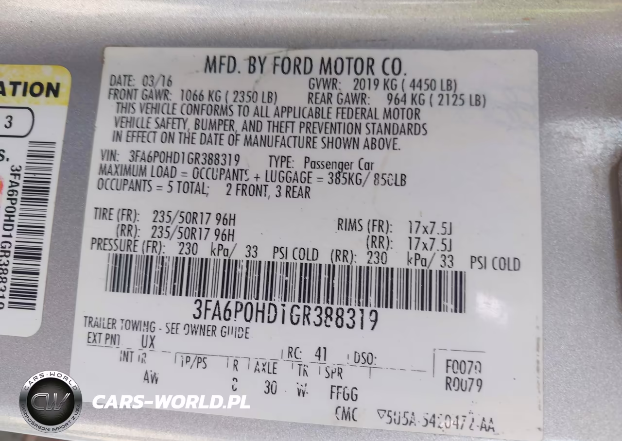 2016 Ford Fusion Se VIN:3FA6P0HD1GR388319 - 9