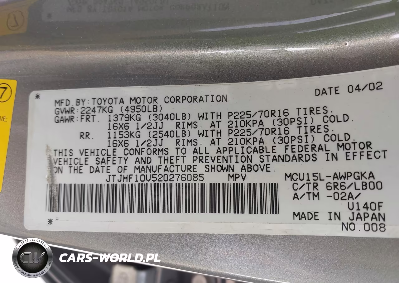 2002 Lexus Rx 300 VIN:JTJHF10U520276085 - 9