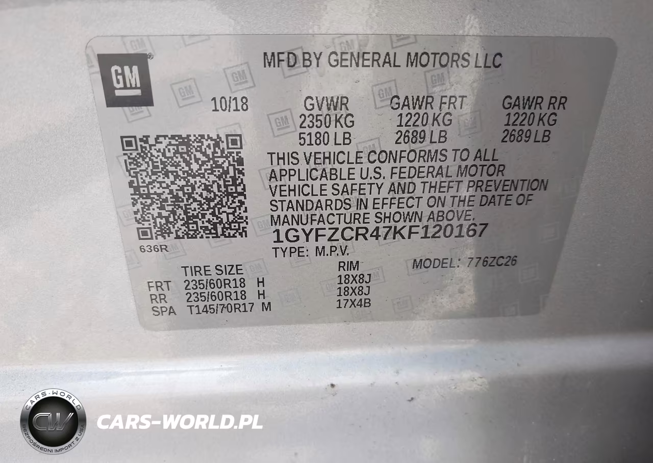 2019 Cadillac Xt4 Premium Luxury VIN:1GYFZCR47KF120167 - 9