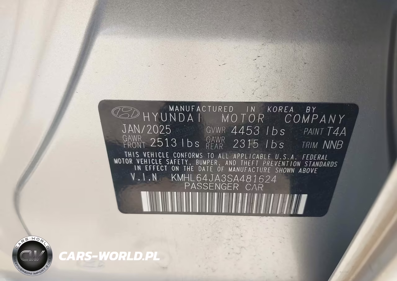 2025 Hyundai Sonata Sel VIN:KMHL64JA3SA481624 - 9