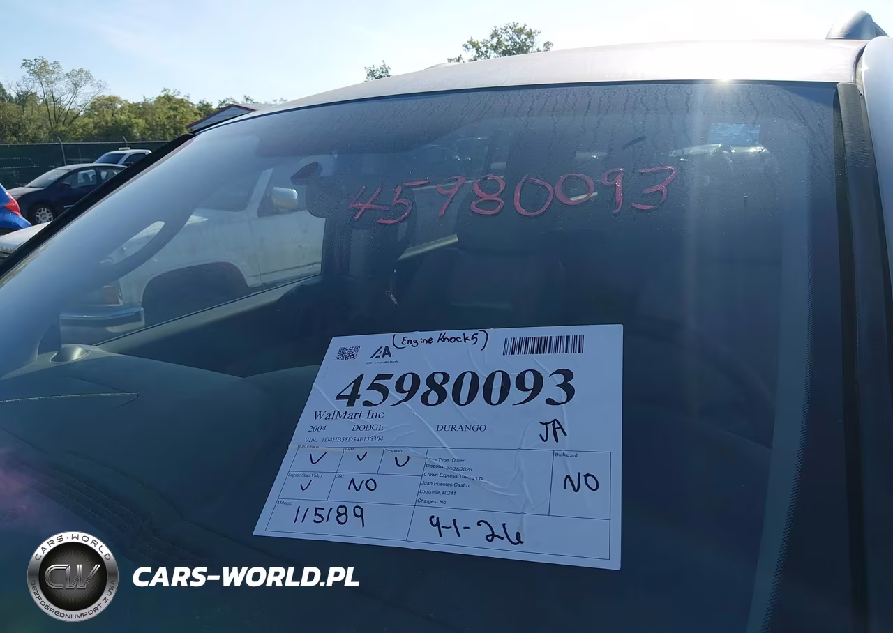 2004 Dodge Durango Limited VIN:1D4HB58D34F135304 - 14