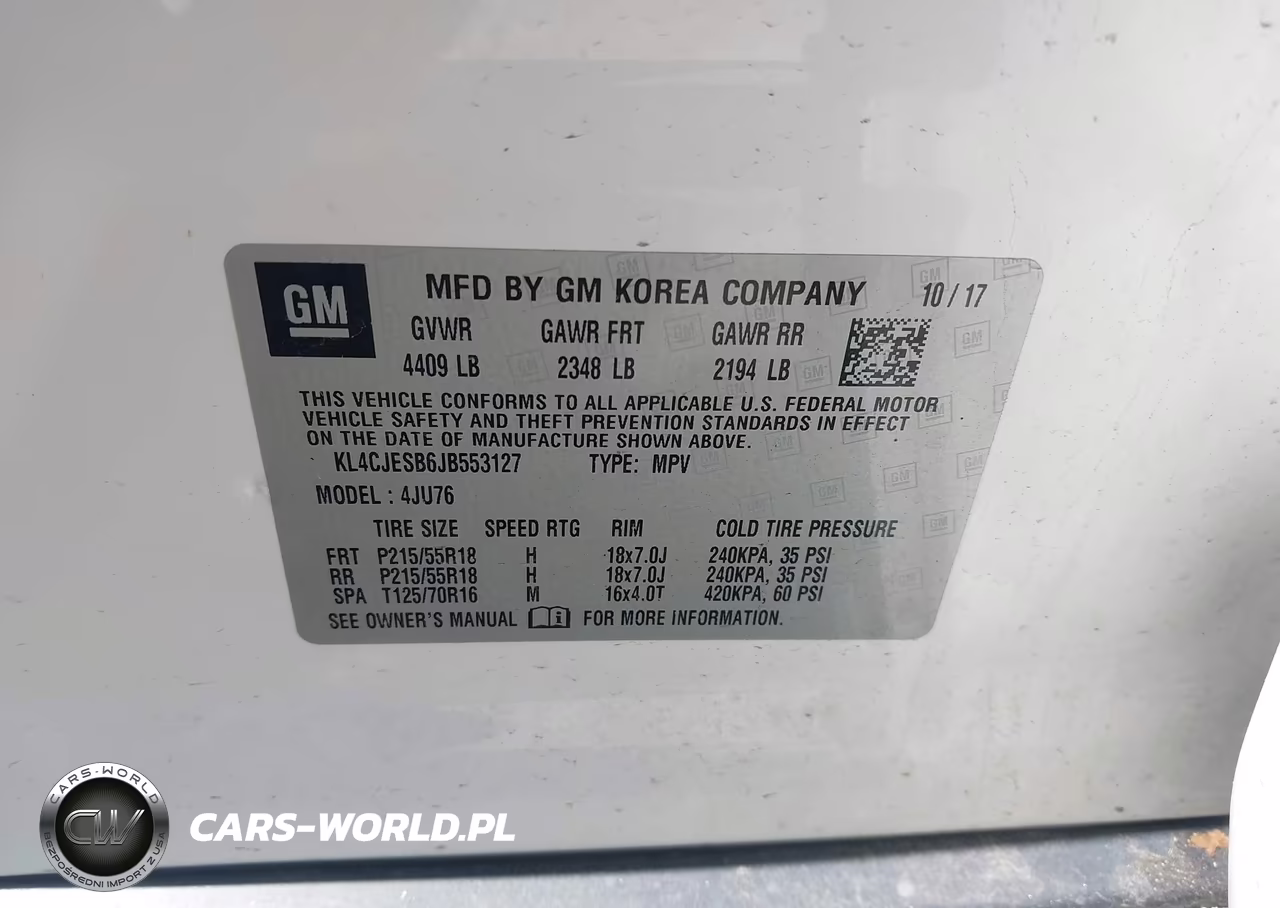 2018 Buick Encore Preferred VIN:KL4CJESB6JB553127 - 9