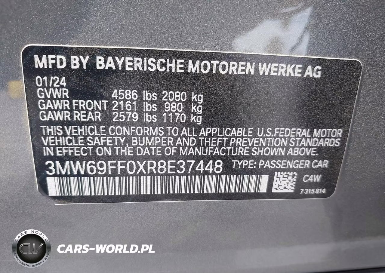 2024 BMW 330I VIN:3MW69FF0XR8E37448 - 9