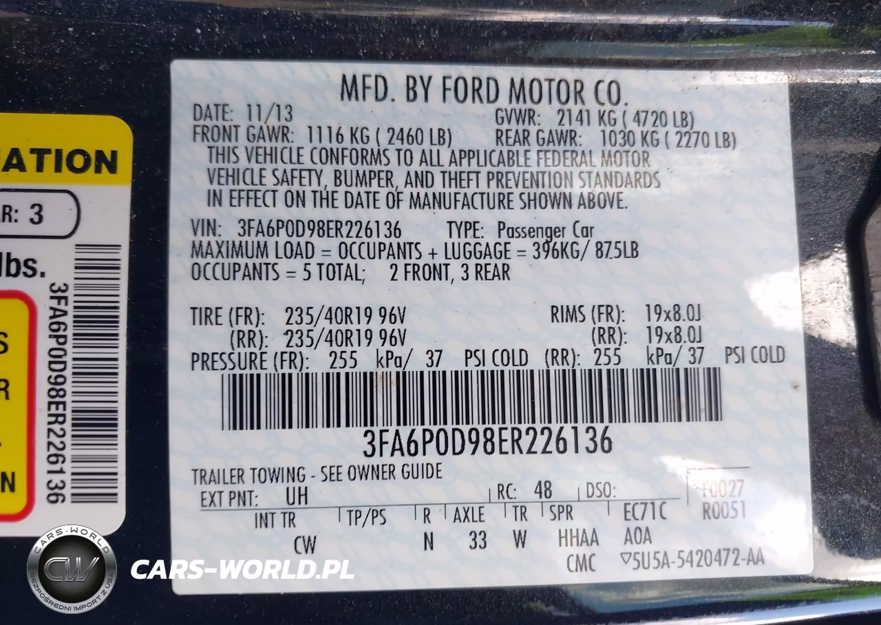 2014 Ford Fusion Titanium VIN:3FA6P0D98ER226136 - 9