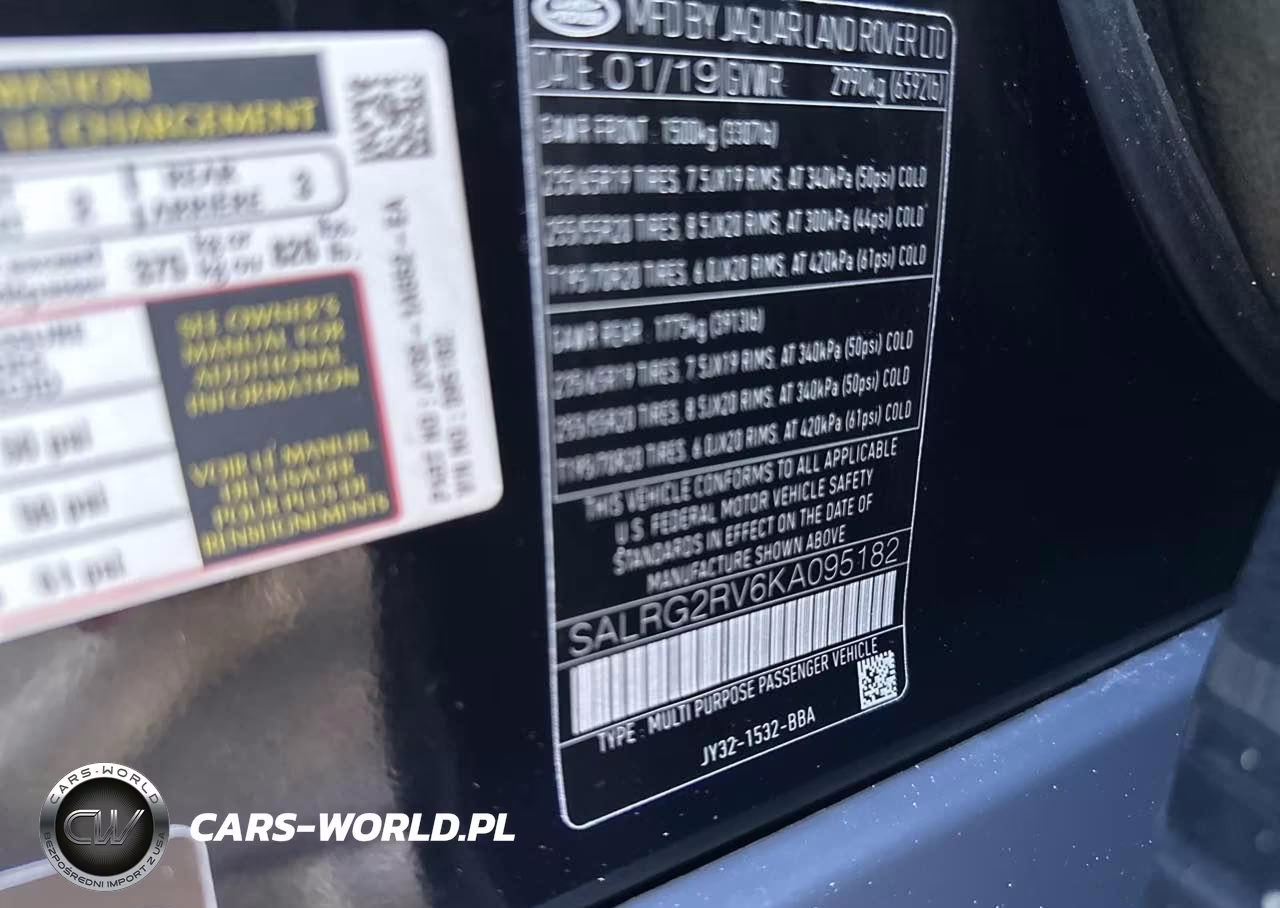 2019 Land Rover Discovery Se VIN:SALRG2RV6KA095182 - 9