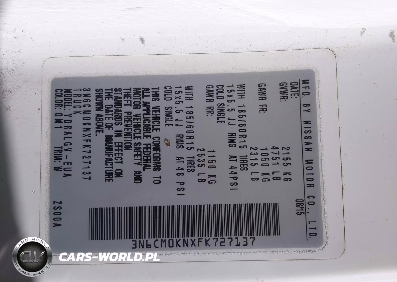 2015 Nissan Nv200 Sv VIN:3N6CM0KNXFK727137 - 9