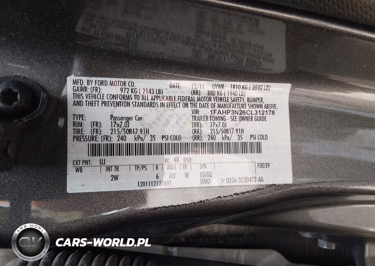 2012 Ford Focus Titanium VIN:1FAHP3N26CL312178 - 9