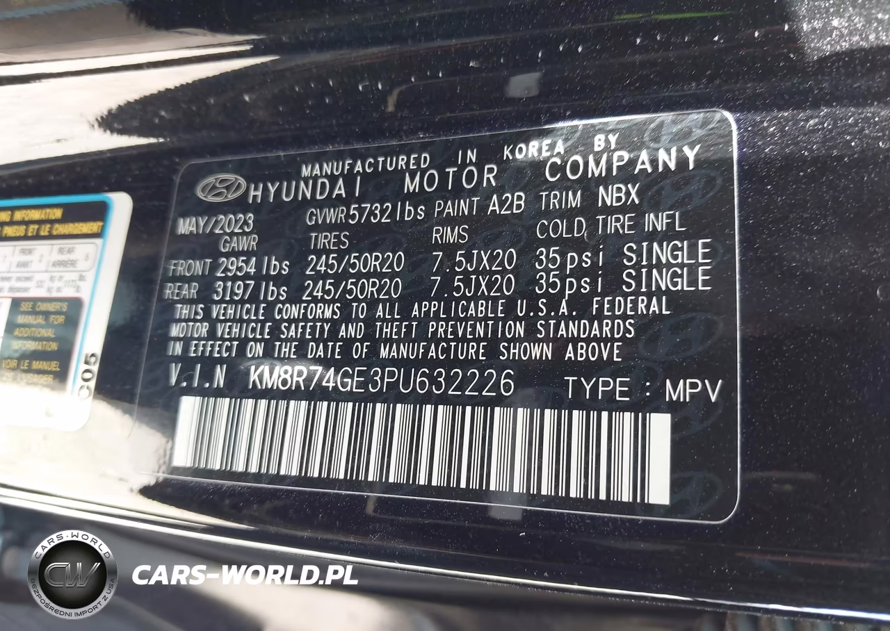 2023 Hyundai Palisade Calligraphy VIN:KM8R74GE3PU632226 - 9