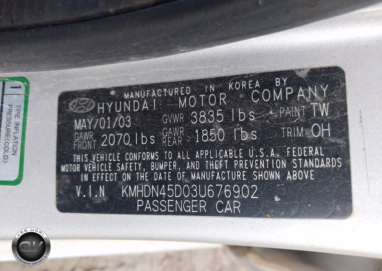 2003 Hyundai Elantra Gls-Gt VIN:KMHDN45D03U676902 - 9