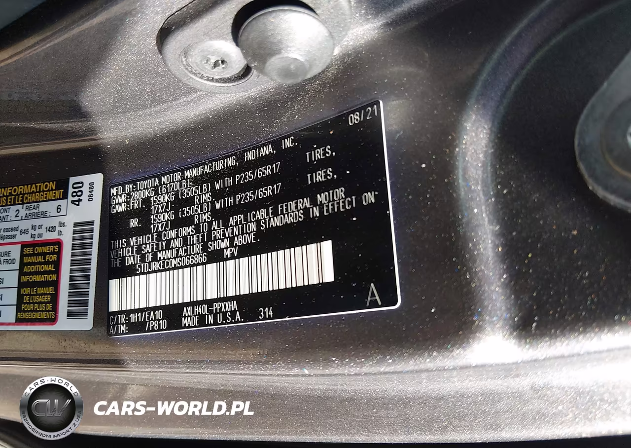 2021 Toyota Sienna Xle VIN:5TDJRKEC0MS066866 - 9
