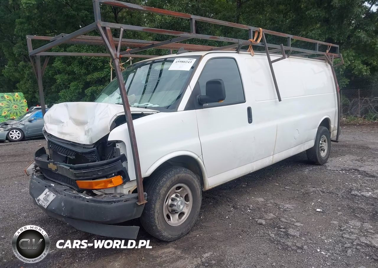 2020 Chevrolet Express Cargo Rwd 2500 Extended Wheelbase Wt VIN:1GCWGBFP5L1124320 - 2