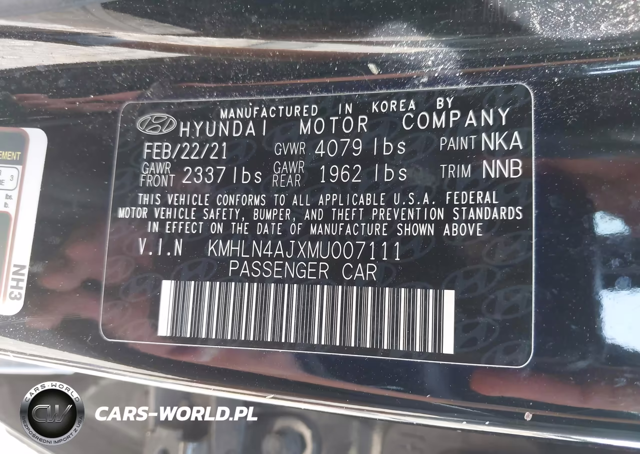 2021 Hyundai Elantra Hybrid Limited VIN:KMHLN4AJXMU007111 - 9