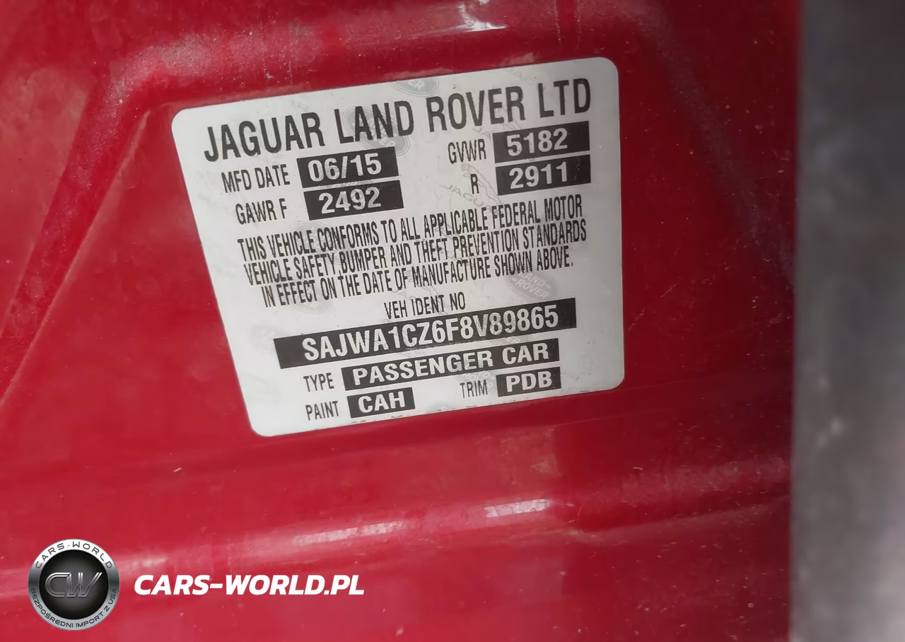 2015 Jaguar Xj (A6) VIN:SAJWA1CZ6F8V89865 - 9