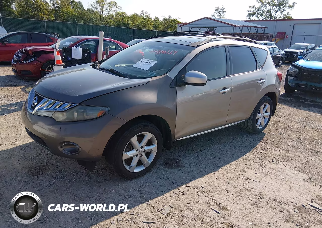 2009 Nissan Murano Sl VIN:JN8AZ18U99W009608 - 2