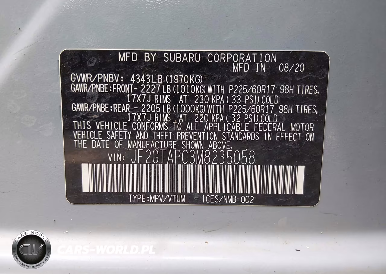 2021 Subaru Crosstrek Premium VIN:JF2GTAPC3M8235058 - 9