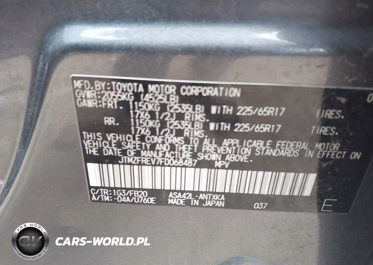 2015 Toyota Rav4 Le VIN:JTMZFREV7FD068487 - 9