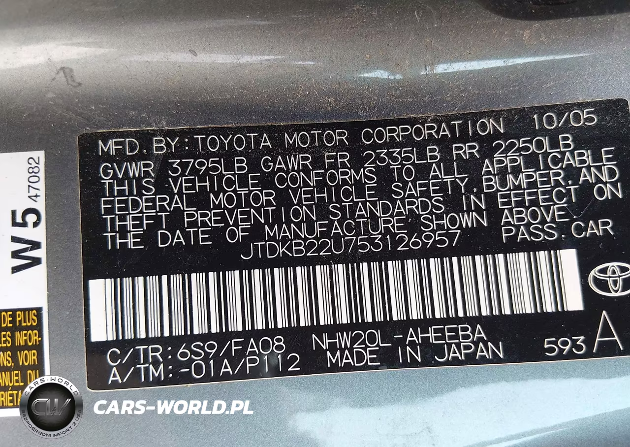2005 Toyota Prius VIN:JTDKB22U753126957 - 9