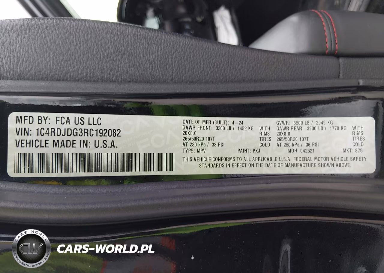 2024 Dodge Durango Gt Plus Awd VIN:1C4RDJDG3RC192082 - 9