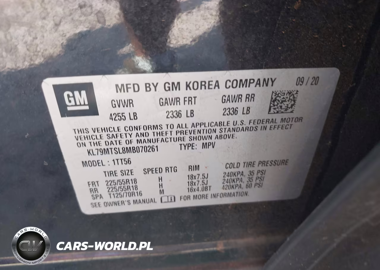 2021 Chevrolet Trailblazer Fwd Rs VIN:KL79MTSL8MB070261 - 9