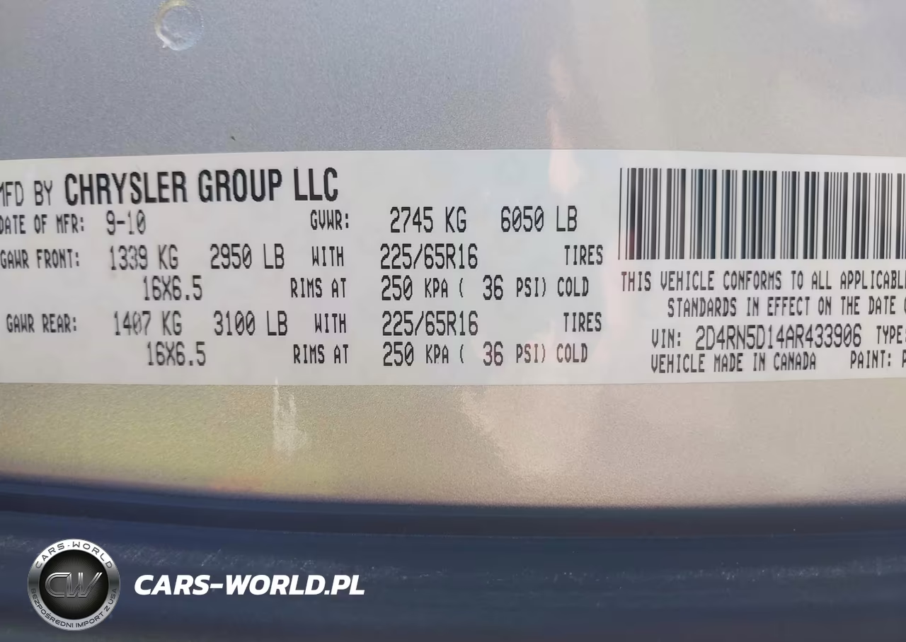 2010 Dodge Grand Caravan Sxt VIN:2D4RN5D14AR433906 - 9