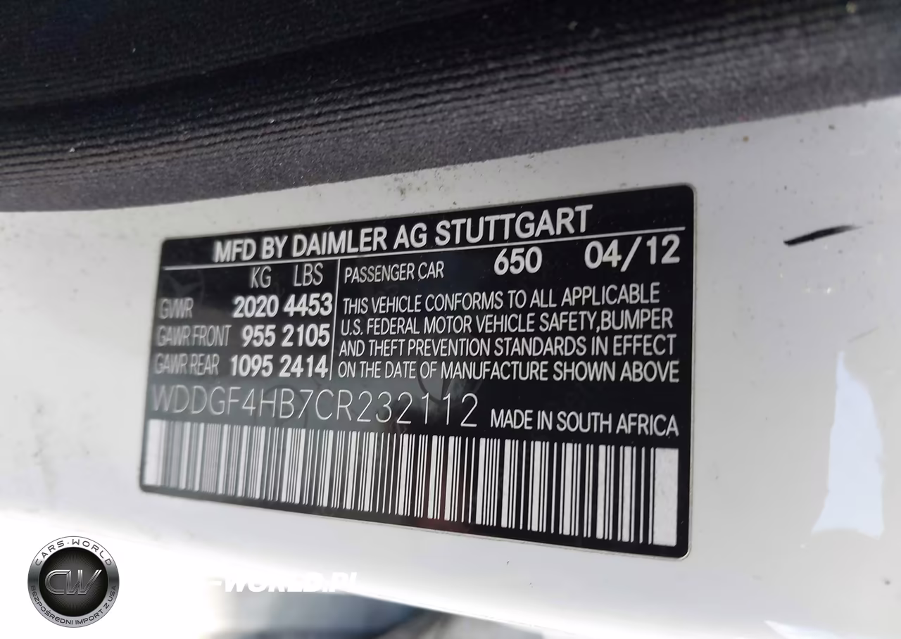 2012 Mercedes-Benz C 250 Sport VIN:WDDGF4HB7CR232112 - 9