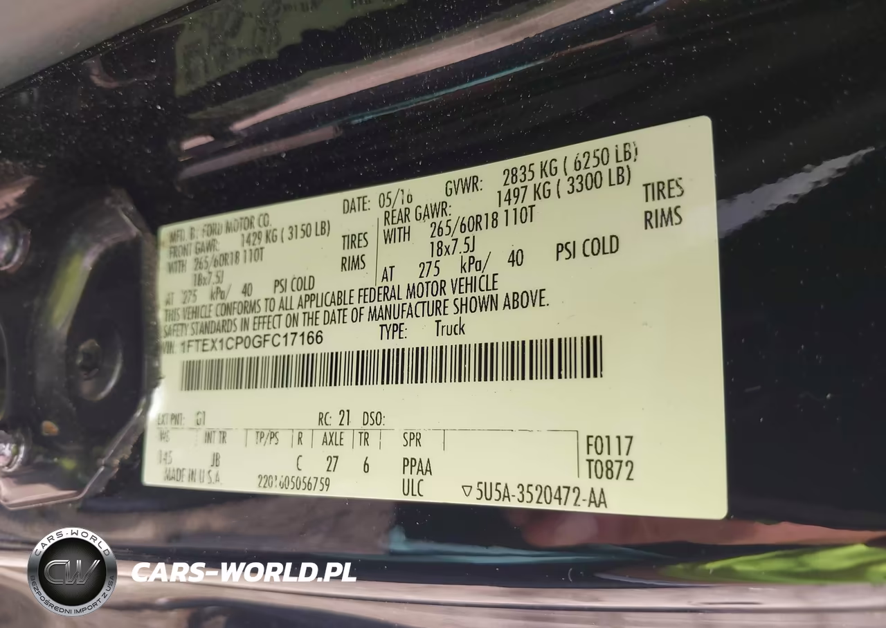 2016 Ford F-150 Xlt VIN:1FTEX1CP0GFC17166 - 9