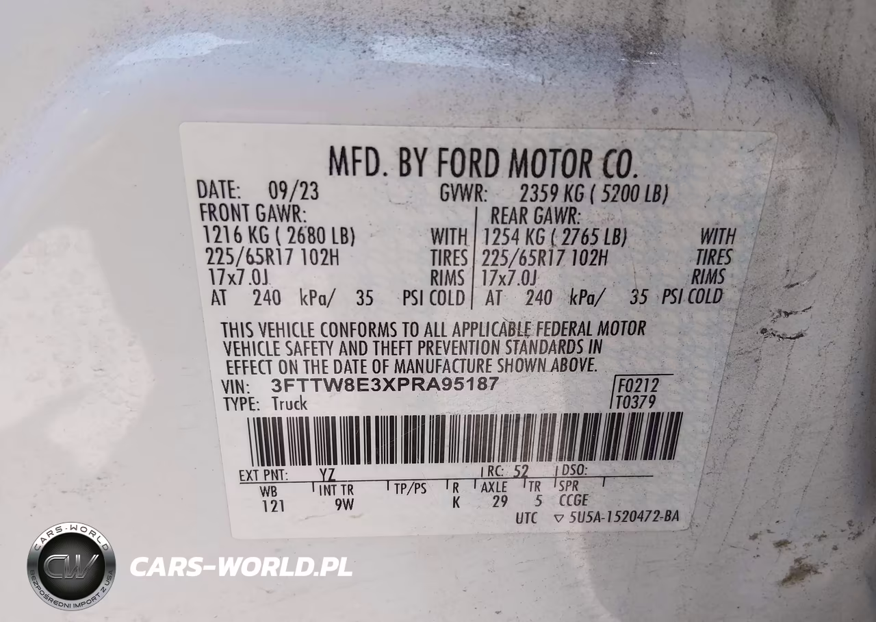 2023 Ford Maverick Xl VIN:3FTTW8E3XPRA95187 - 9