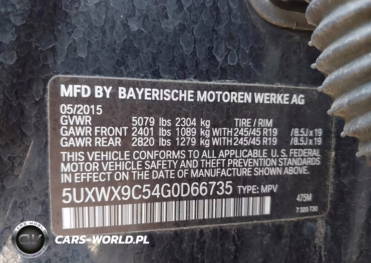 2016 BMW X3 xDrive28I VIN:5UXWX9C54G0D66735 - 9