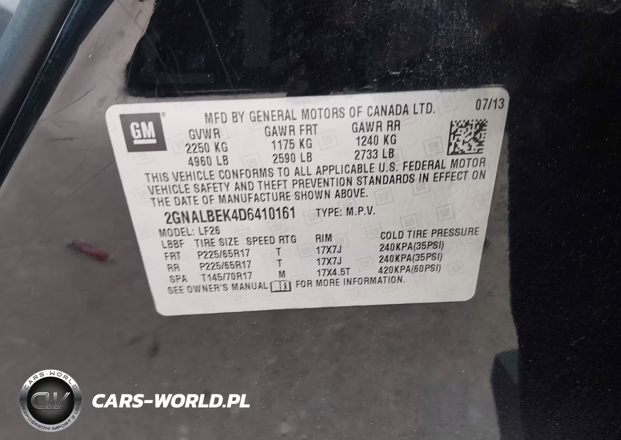 2013 Chevrolet Equinox Ls VIN:2GNALBEK4D6410161 - 9