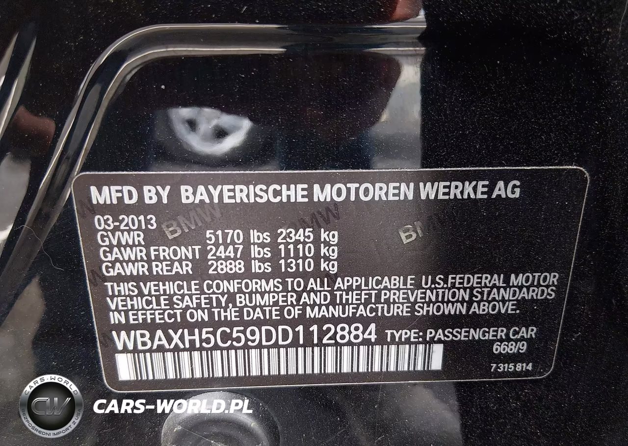 2013 BMW 528I xDrive VIN:WBAXH5C59DD112884 - 9