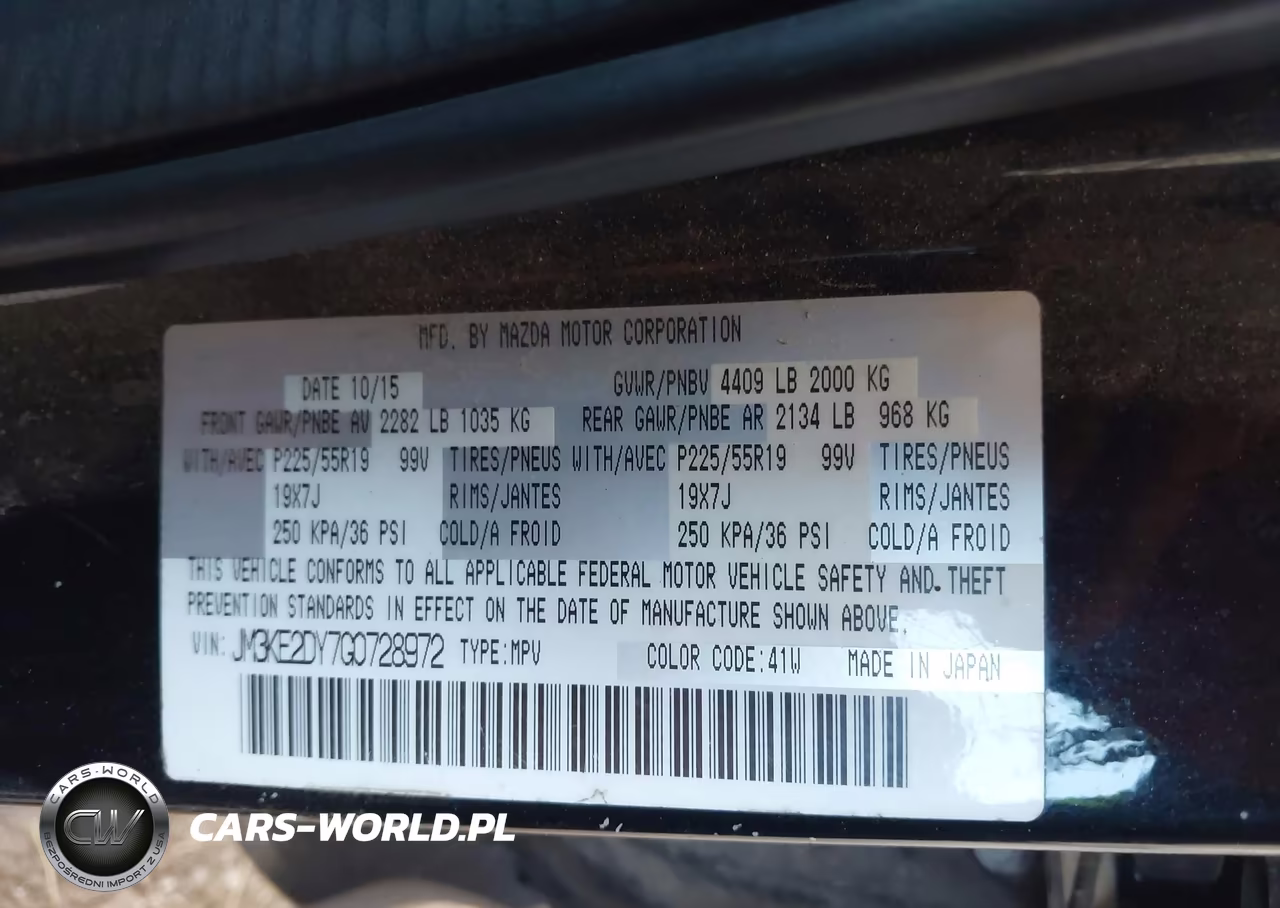 2016 Mazda Cx-5 Grand Touring VIN:JM3KE2DY7G0728972 - 9
