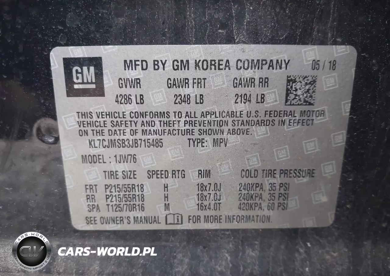 2018 Chevrolet Trax Premier VIN:KL7CJMSB3JB715485 - 9