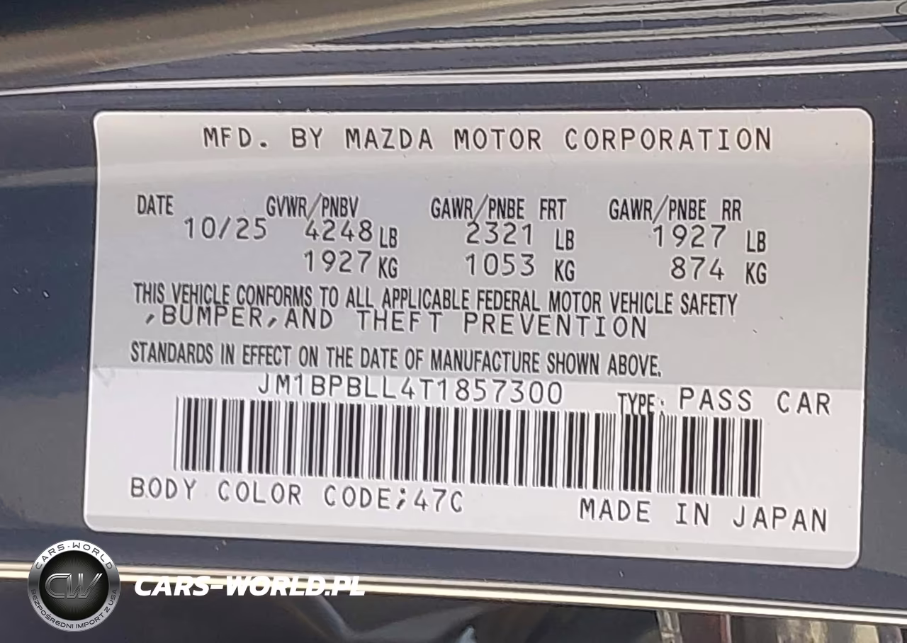 2026 Mazda Mazda3 2.5 S Carbon Edition VIN:JM1BPBLL4T1857300 - 9