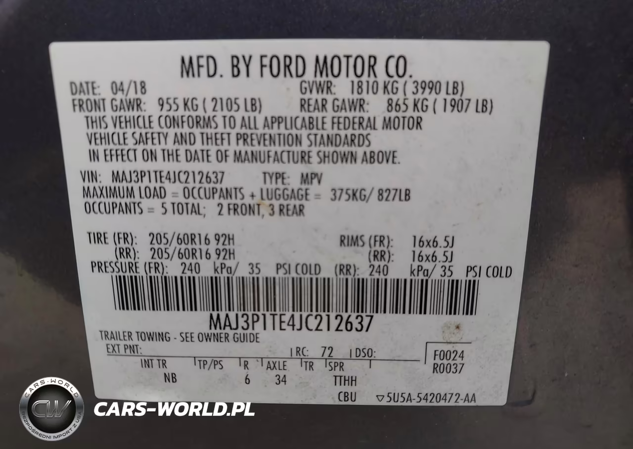 2018 Ford Ecosport Se VIN:MAJ3P1TE4JC212637 - 9