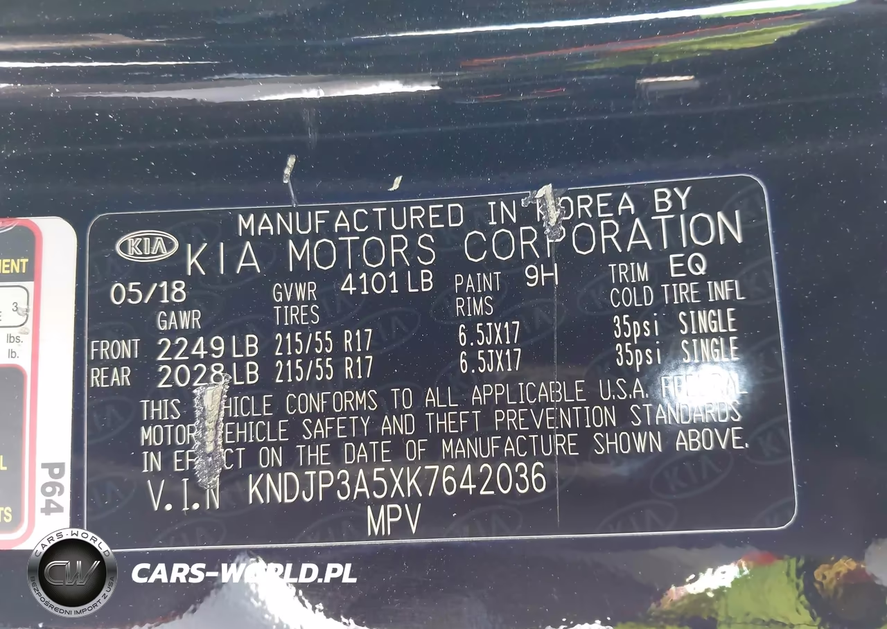 2019 Kia Soul + VIN:KNDJP3A5XK7642036 - 9