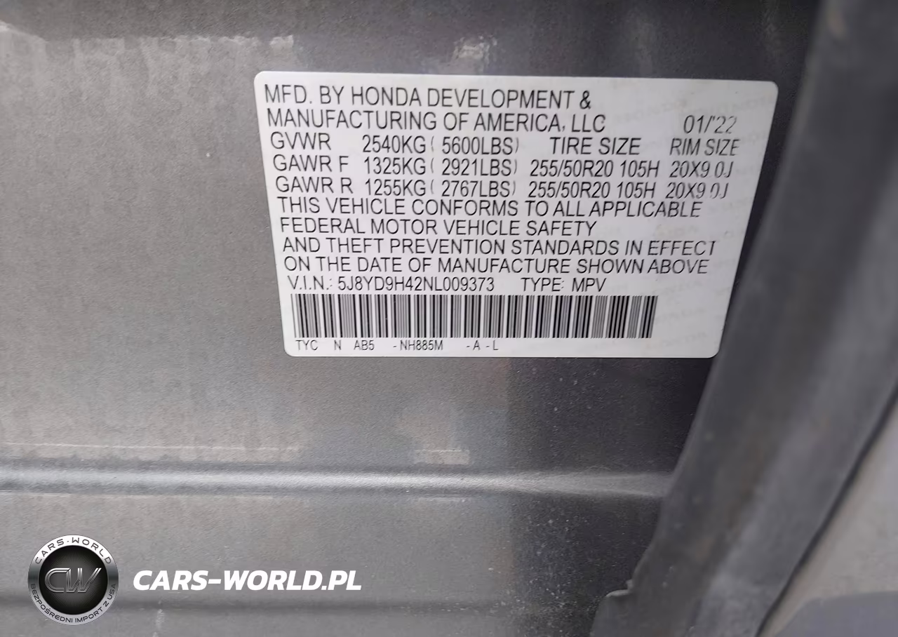 2022 Acura Mdx Technology Package VIN:5J8YD9H42NL009373 - 9
