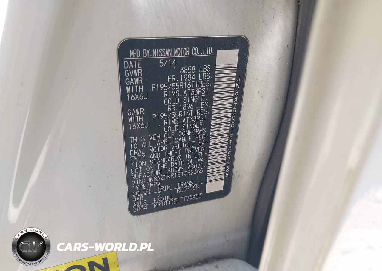 2014 Nissan Cube 1.8 Sl VIN:JN8AZ2KR1ET352385 - 9