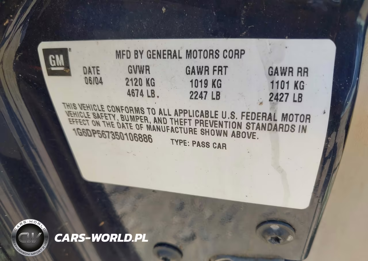 2005 Cadillac Cts Standard VIN:1G6DP567350106886 - 9