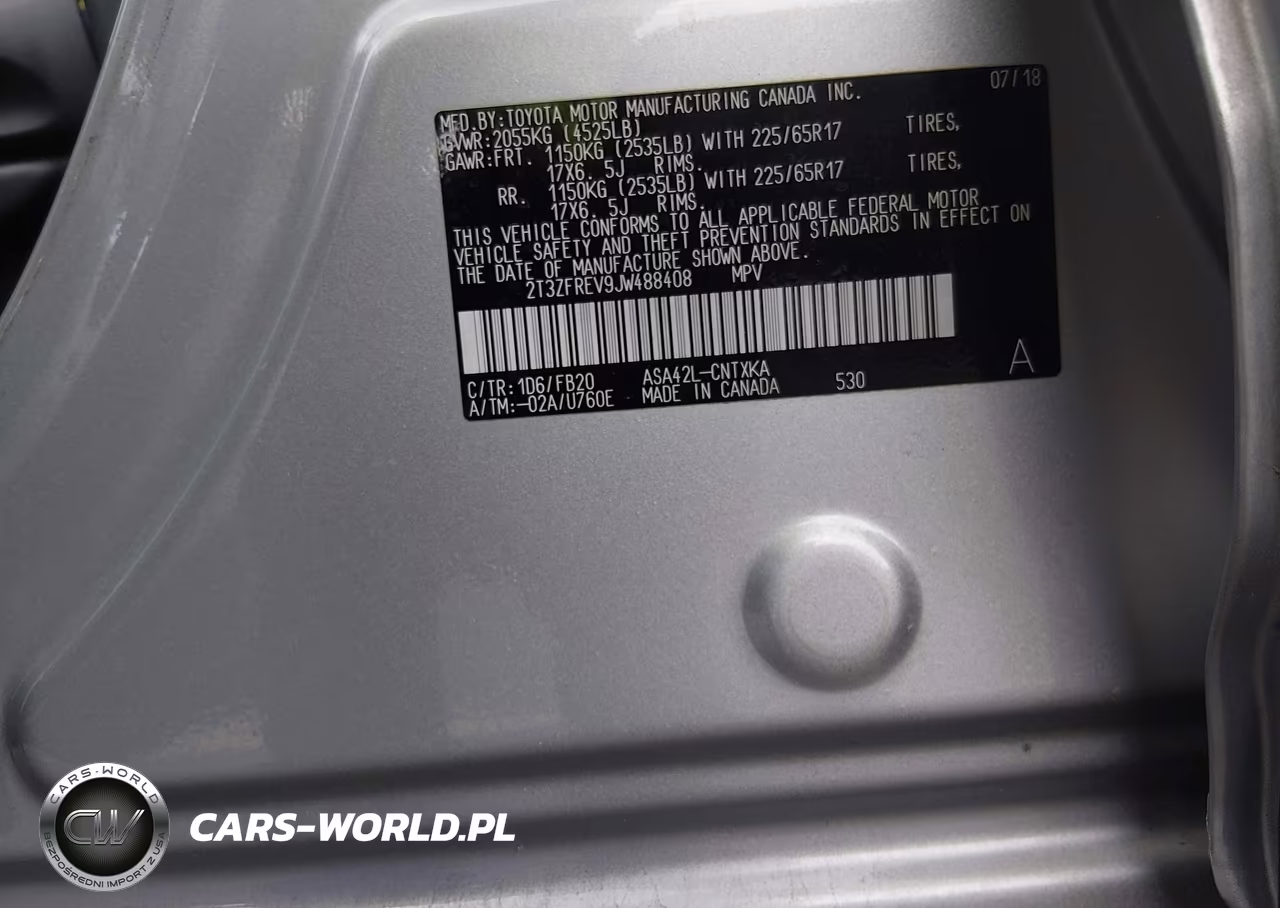 2018 Toyota Rav4 Le VIN:2T3ZFREV9JW488408 - 9