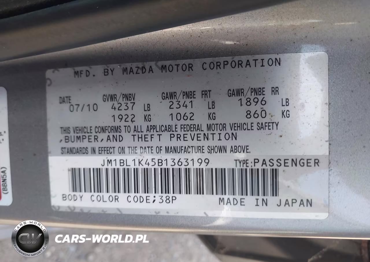 2011 Mazda Mazdaspeed3 Sport VIN:JM1BL1K45B1363199 - 9