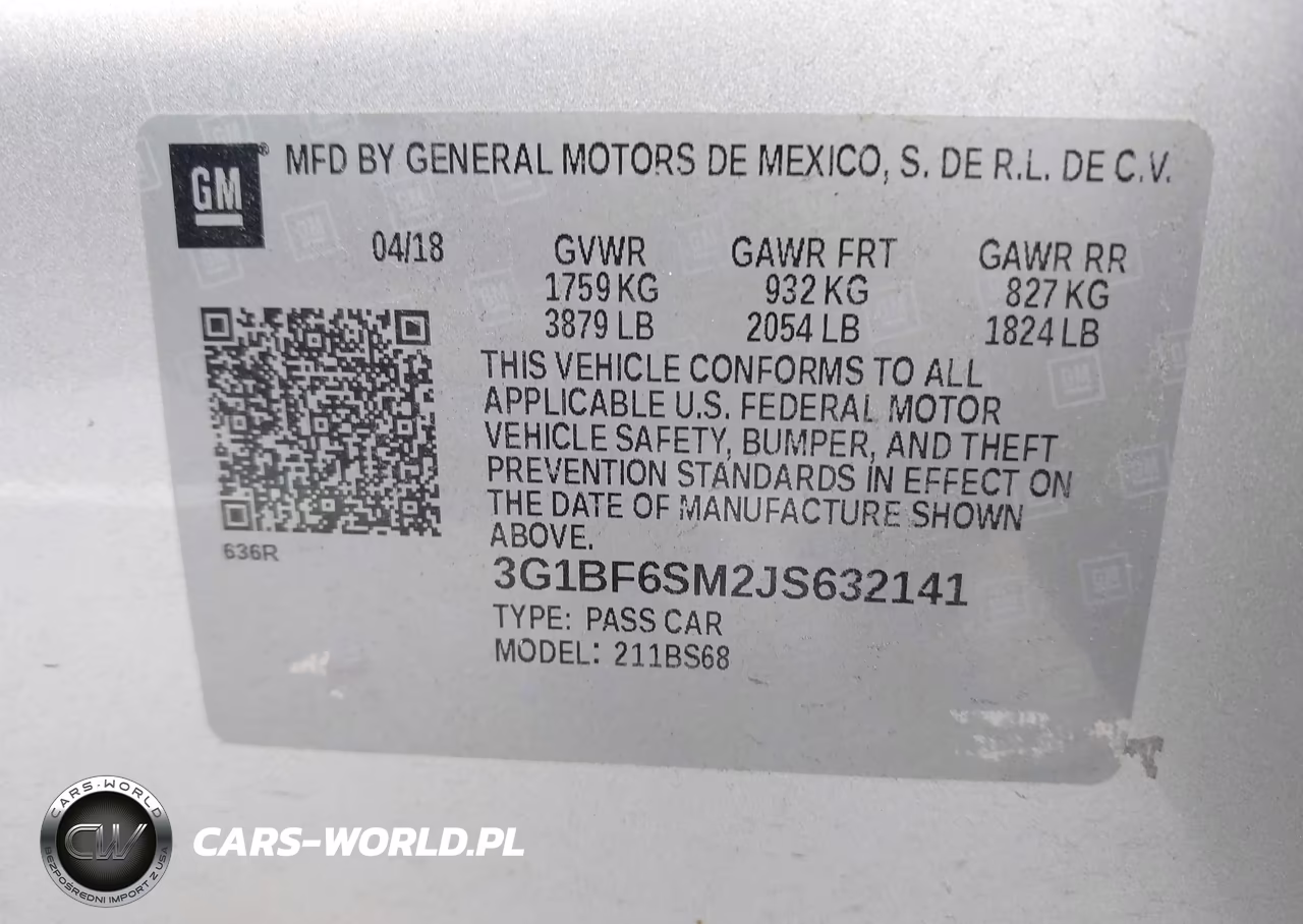2018 Chevrolet Cruze Premier Auto VIN:3G1BF6SM2JS632141 - 9
