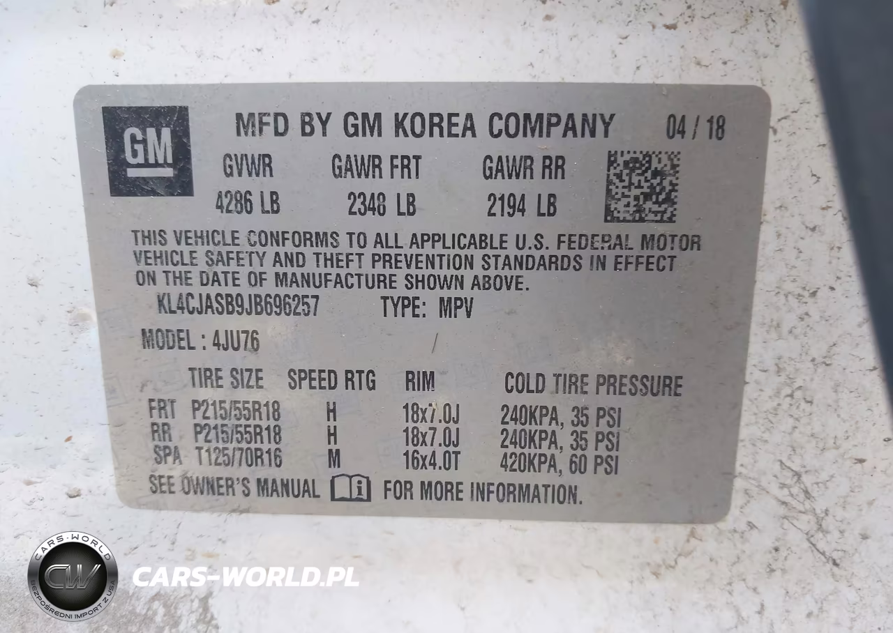2018 Buick Encore Preferred VIN:KL4CJASB9JB696257 - 9