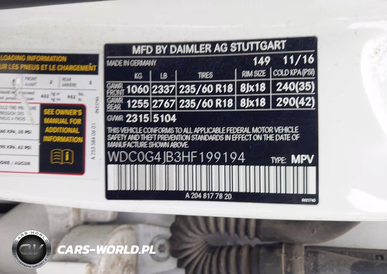 2017 Mercedes-Benz Glc 300 VIN:WDC0G4JB3HF199194 - 9